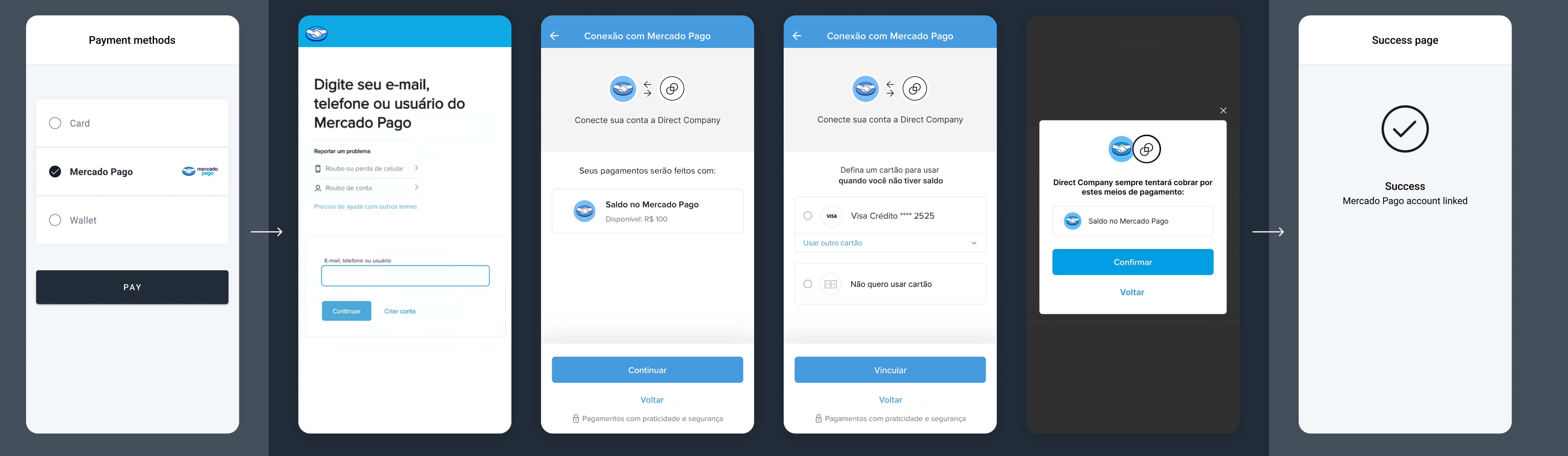 Mercado Pago save payment details